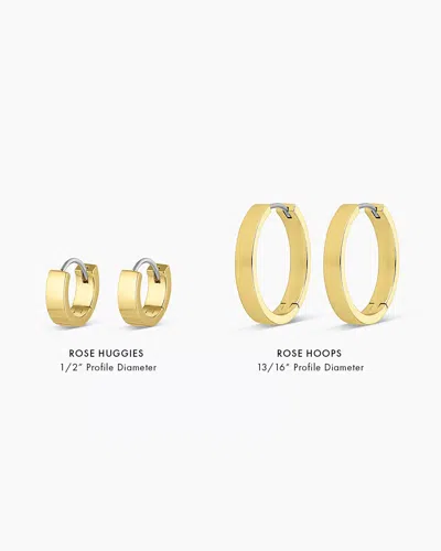 Gorjana Rose Hoops