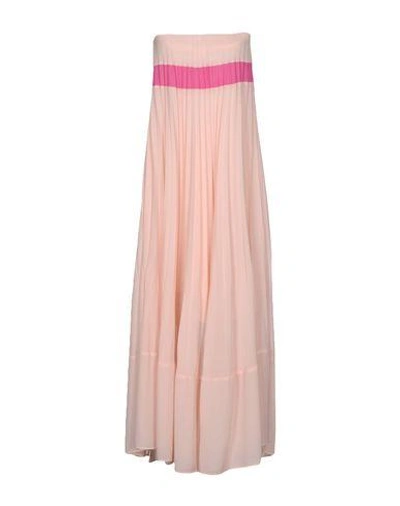 Shop Pinko Long Dresses In Pink