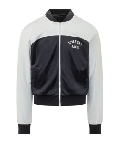 Givenchy Two-toned Zipped Track Jacket In Multi