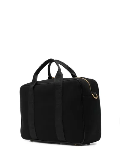 Balmain Logo-print Changing Bag In Black