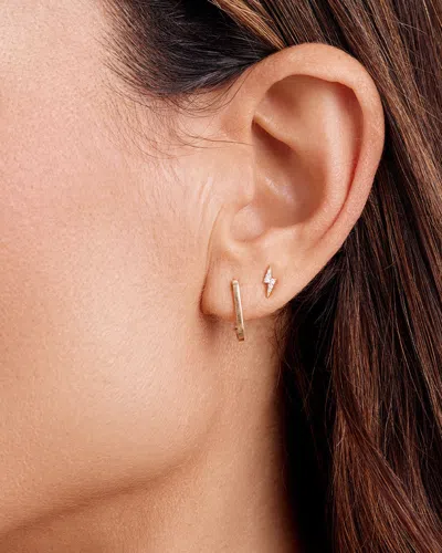 Gorjana 14k Diamond Lightning Studs