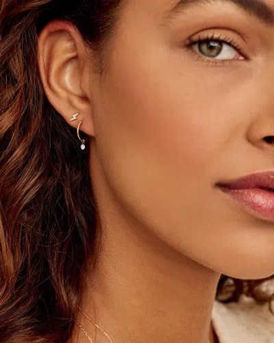 Gorjana 14k Diamond Lightning Studs