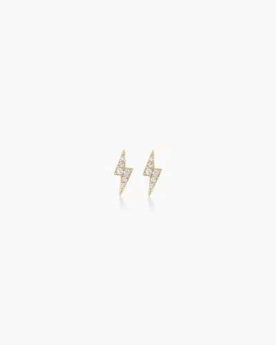 Gorjana 14k Diamond Lightning Studs