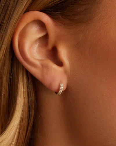 Gorjana 14k Diamond Double Down Huggies