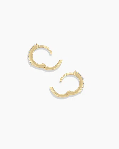 Gorjana 14k Diamond Double Down Huggies
