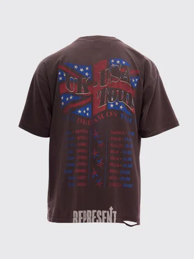 Represent Graphic Crew Neck T-shirt Short Sleeves In Multi