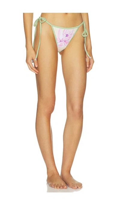 Juliet Johnstone The Bailey String Bikini Bottom In Pink
