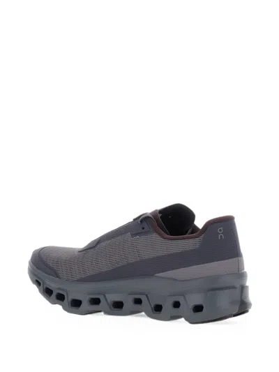 On Tech-fabric Chunky-sole Sneaker In Black