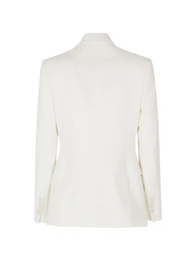 Eleventy Double-breasted Blazer In White