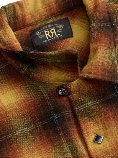 Rrl Plaid Button Shirt In Multi