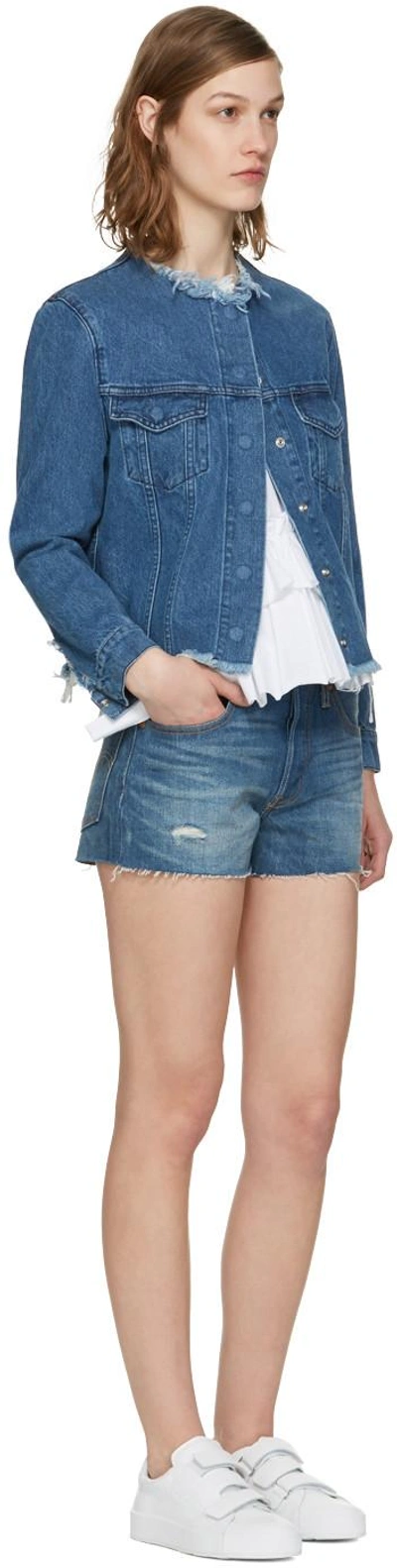 Shop Levi's Blue Denim 501 Shorts