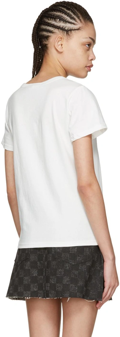 Shop Marc Jacobs Ivory Classic Logo T-shirt