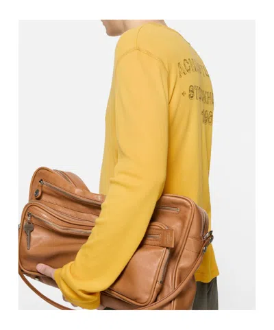 Acne Studios Sprayed Logo T-shirt In Yellow