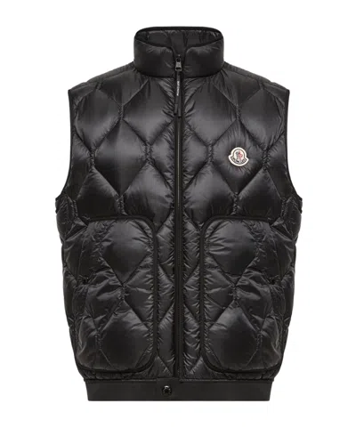 Moncler Erelia Diamond Quilted Down Vest In Multi