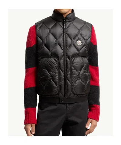 Moncler Erelia Diamond Quilted Down Vest In Multi