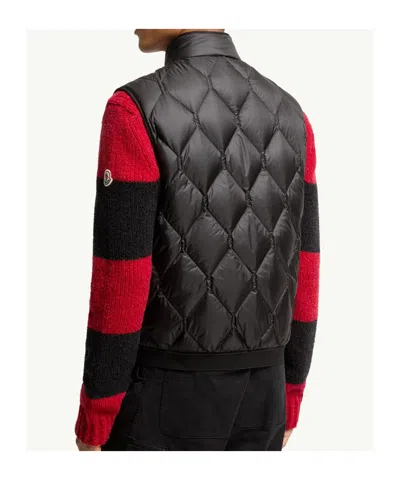 Moncler Erelia Diamond Quilted Down Vest In Multi