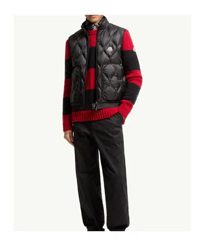 Moncler Erelia Diamond Quilted Down Vest In Multi
