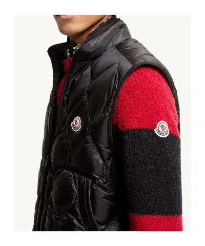Moncler Erelia Diamond Quilted Down Vest In Multi