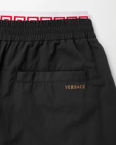 Versace Greca Pattern Beach Joggers Lightweight In Multi