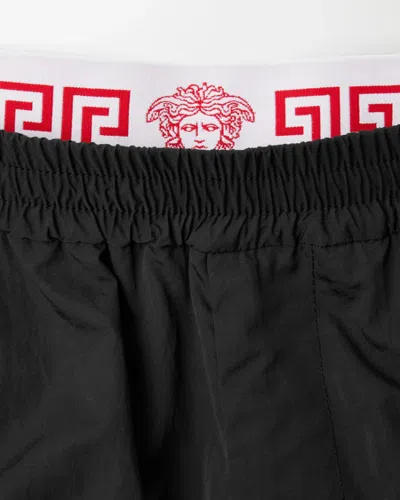 Versace Greca Pattern Beach Joggers Lightweight In Multi