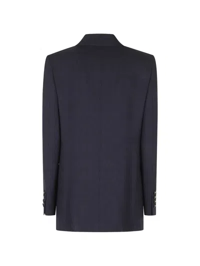 Etro Double-breasted Blazer In Multi