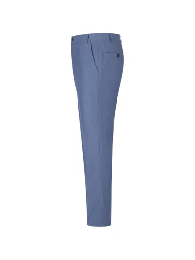 Corneliani Belt-loops Trousers In Blue