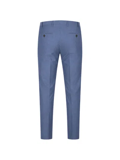 Corneliani Belt-loops Trousers In Blue