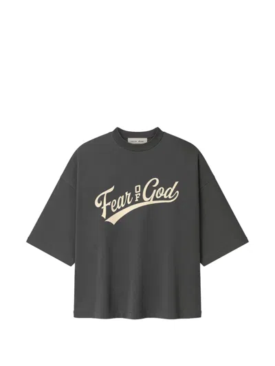 Essentials Merch Tee Logo-print T-shirt In Gray