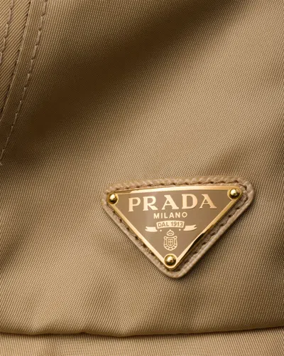 Prada Re-nylon Hat In Camel