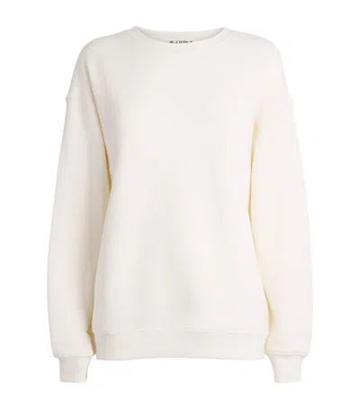 Éterne Oversized Crewneck Sweatshirt In White