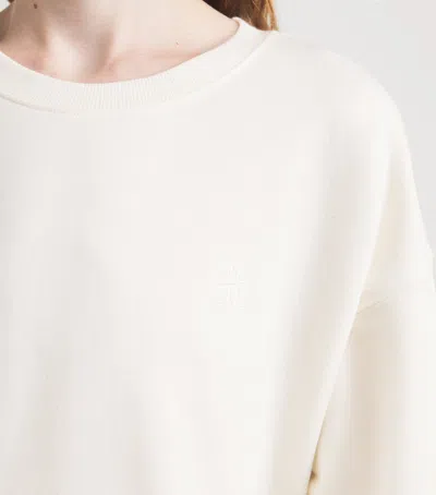 Éterne Oversized Crewneck Sweatshirt In White