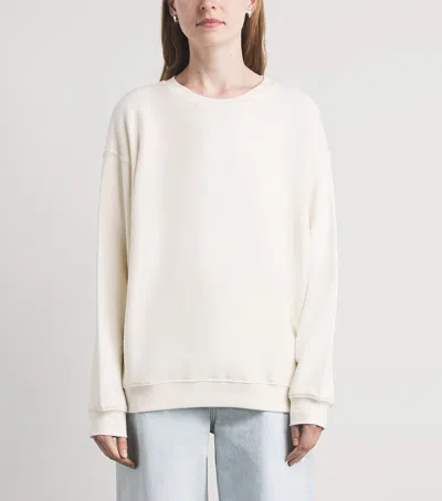 Éterne Oversized Crewneck Sweatshirt In White