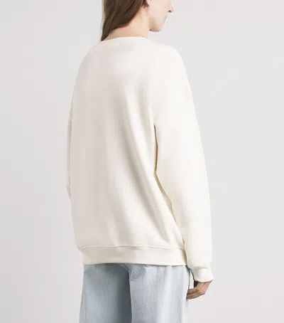 Éterne Oversized Crewneck Sweatshirt In White