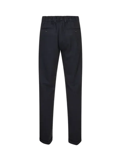 B Settecento Check-pattern Tailored Trousers In Blue