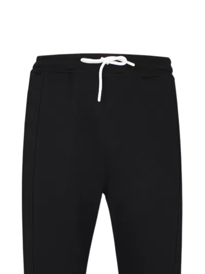 Exit Society Drawstring-waist Track Pants In Black
