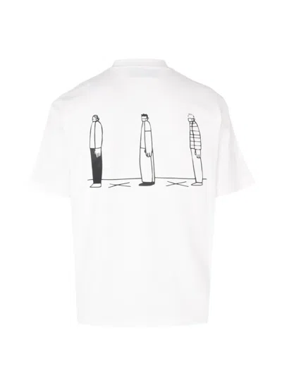 Exit Society Graphic-print Cotton T-shirt In White