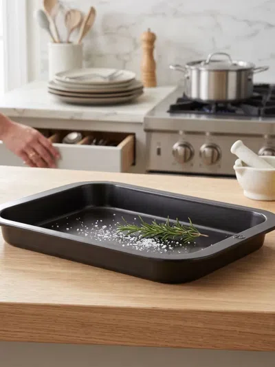 Peugeot Grill To Table Rectangular Baking Tray In Black