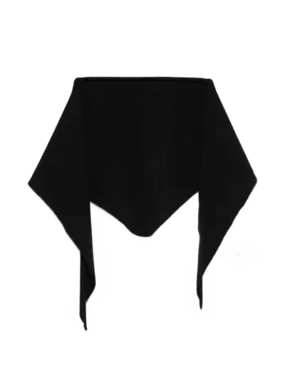 Lisa Yang Cashmere Triangular Scarf In Black
