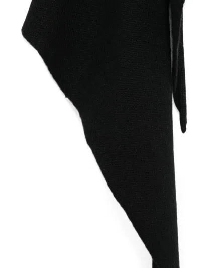 Lisa Yang Cashmere Triangular Scarf In Black