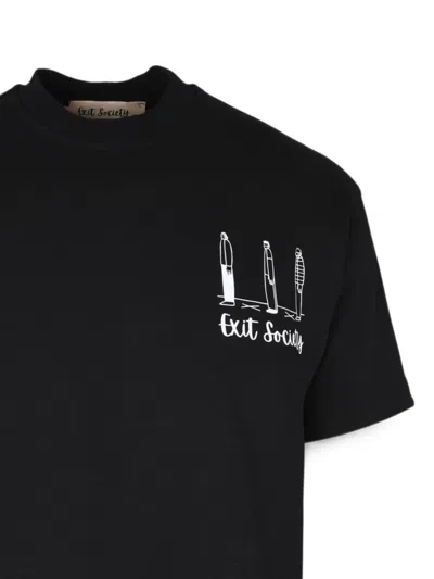 Exit Society Graphic-print T-shirt In Gray