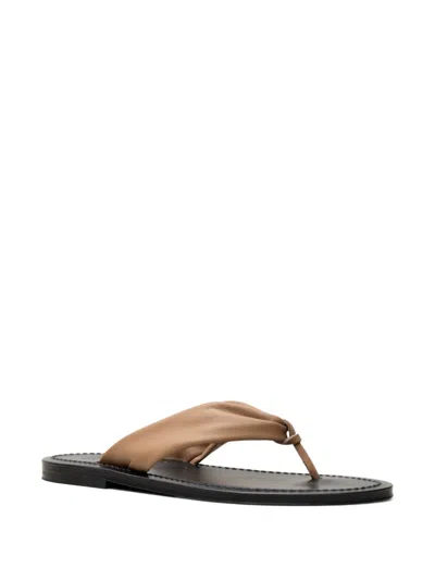 Kjacques Saba Leather Sandals In Neutral