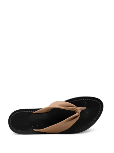Kjacques Saba Leather Sandals In Neutral
