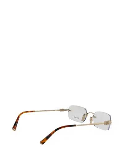 RIMLESS RECTANGLE-FRAME GLASSES