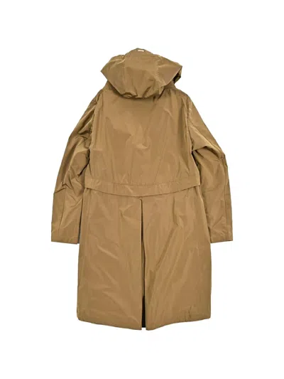 Herno Light Brown Coat In Brown