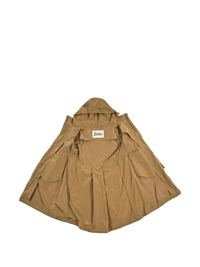 Herno Light Brown Coat In Brown