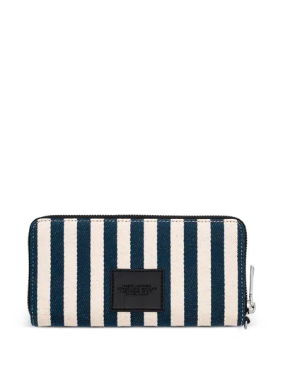 Marc Jacobs Blue Multicolor Leather Wallet In Multi