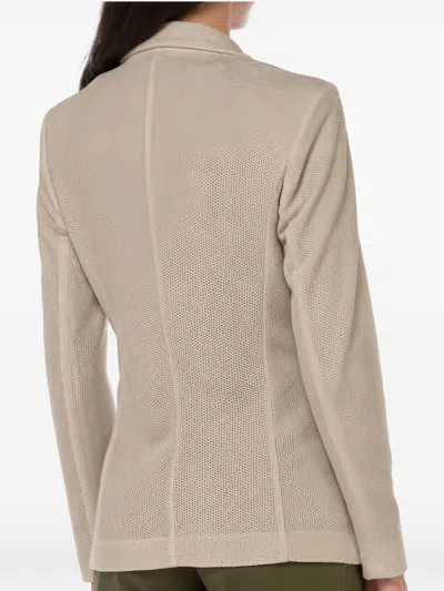 Seventy Mud Grey Wool Jacket In Neutral