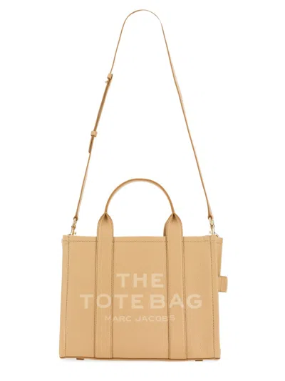 Marc Jacobs Camel Leather Bag In White