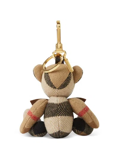 Burberry Patterned Cotton Keychain In Patterned
