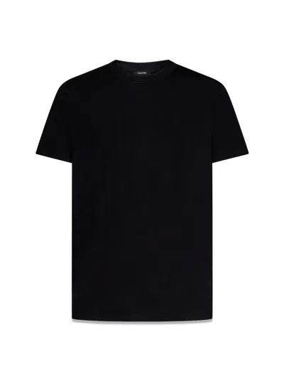 Tom Ford Basic Crewneck T-shirt In Black
